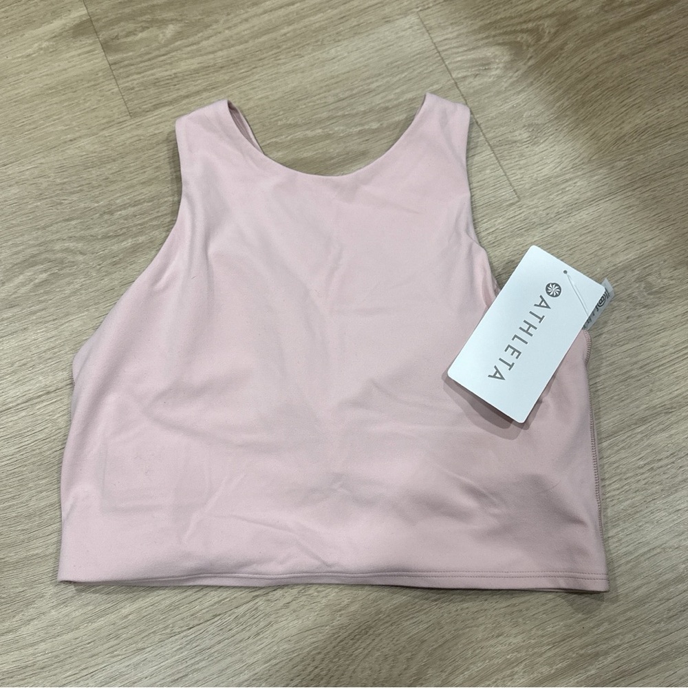 NWT Athleta Light Pink Athletic Top